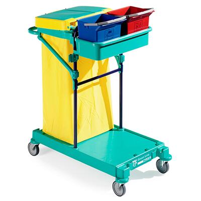 Tts Green 5 Cleaning Trolley
